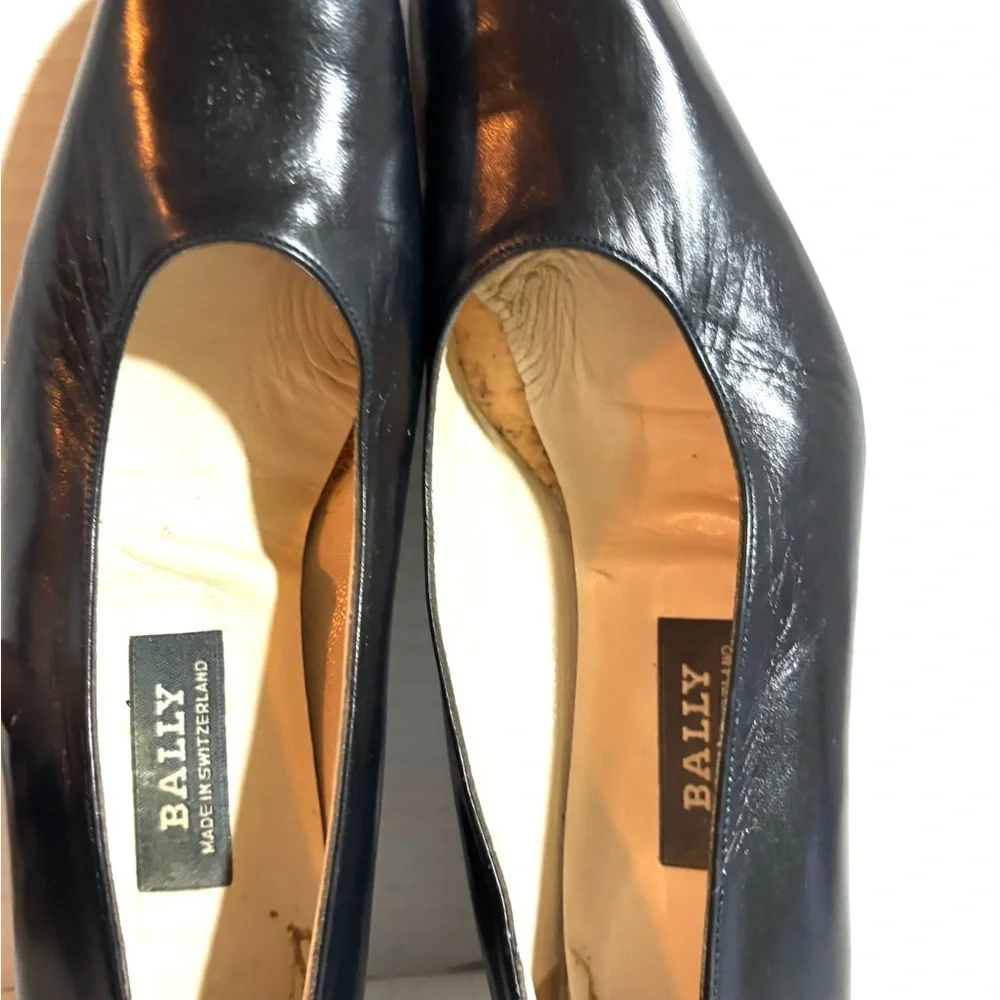 Bally Women's Classic Black Leather Loafers - Picture 5 of 8